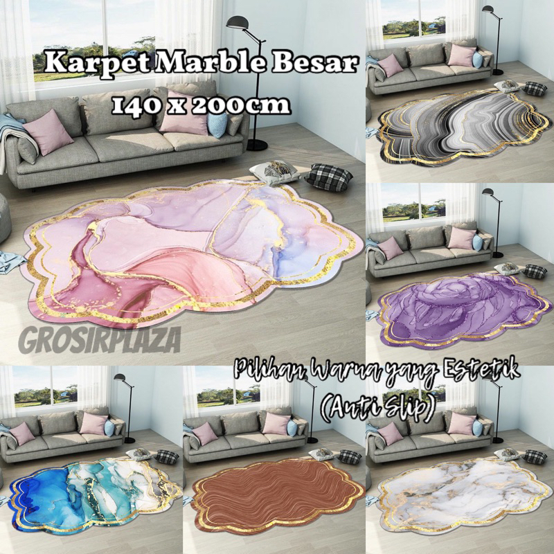 KARPET MARBLE/KARPET NORDIC/KARPET ESTETIK/KARPET CINA/KARPET 140X200/KARPET KECIL/KARPETAESTHETIC/K