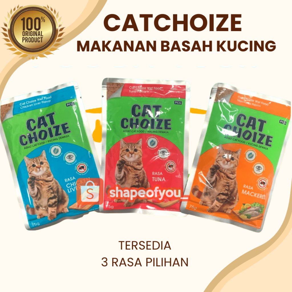 Cat Choize Pouch Makanan Kucing Basah Catchoize Wet Food Cat Choice saset