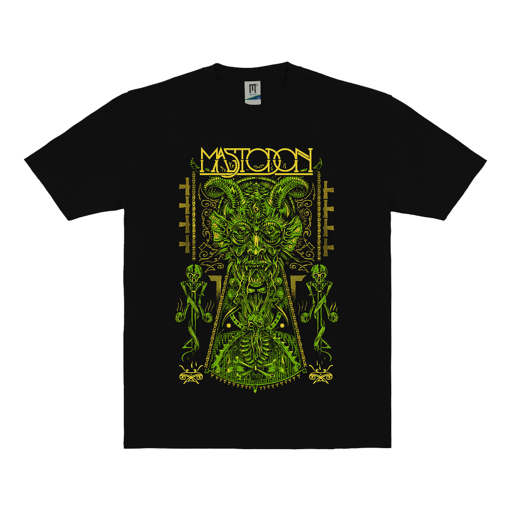 KAOS BAND MASTODON VINTAGE | T-SHIRT BAND MASTODON | MASTODON HITAM