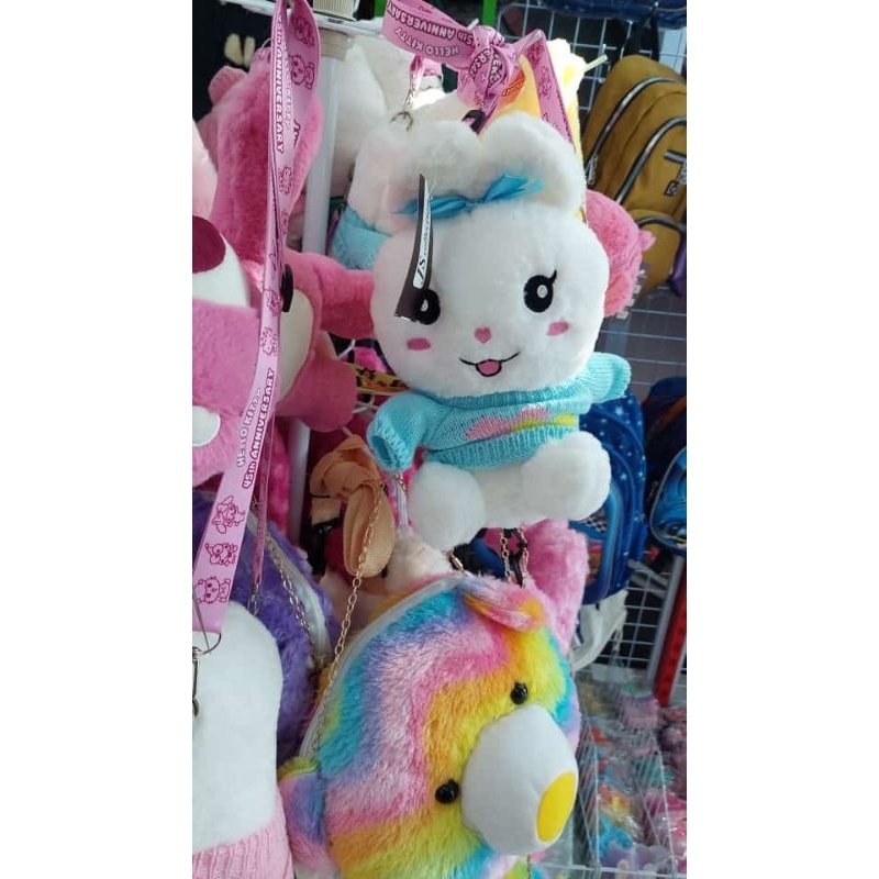 BISA COD TAS KELINCI BUKU / TAS ANAK BULU / TAS KELINCI