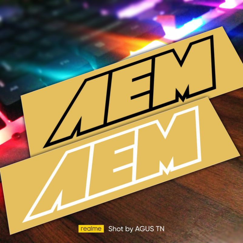 STIKER AEM STIKER MOBIL sticker cutting aem