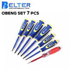 KAPUSI obeng listrik set 7 pcs obeng set testpen k9201 KAPUSI K 9201 BELTER