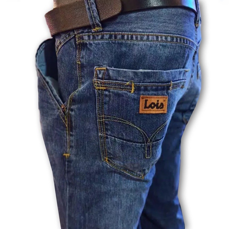 Cuci gudang Celana Jeans Lois Original Pria jumbo 39-44 Panjang Terbaru - Jins Lois Cowok Asli 100% Premium