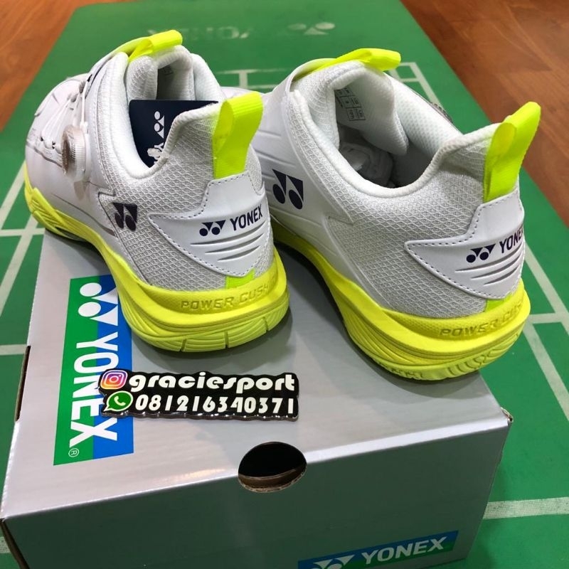 Sepatu Yonex Dial 2 white lime Yellow