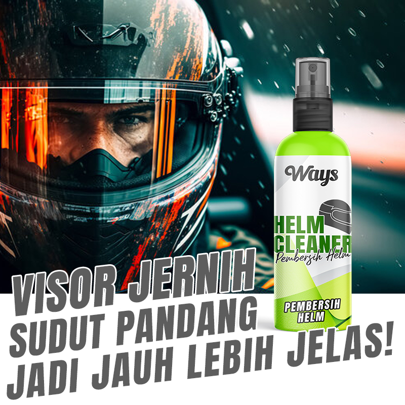 WAYS Helm Cleaner - Pembersih Pengkilap Helm Body Visor Kaca Helmet Motor Cross Full Half Face