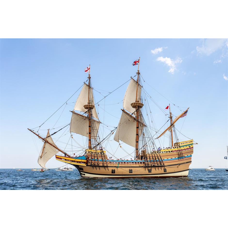 Puzzle 3D Metal Kapal MayFlower Ship - Miniatur Kapal Laut - Metal Pazel