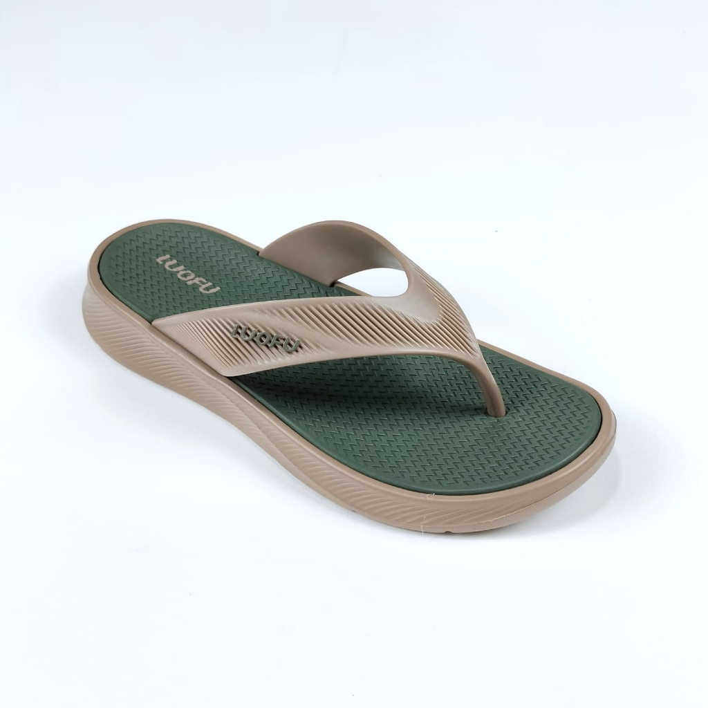 LUOFU ORIGINAL Sandal karet empuk murah jepit cowok sendal pria import E6230E01