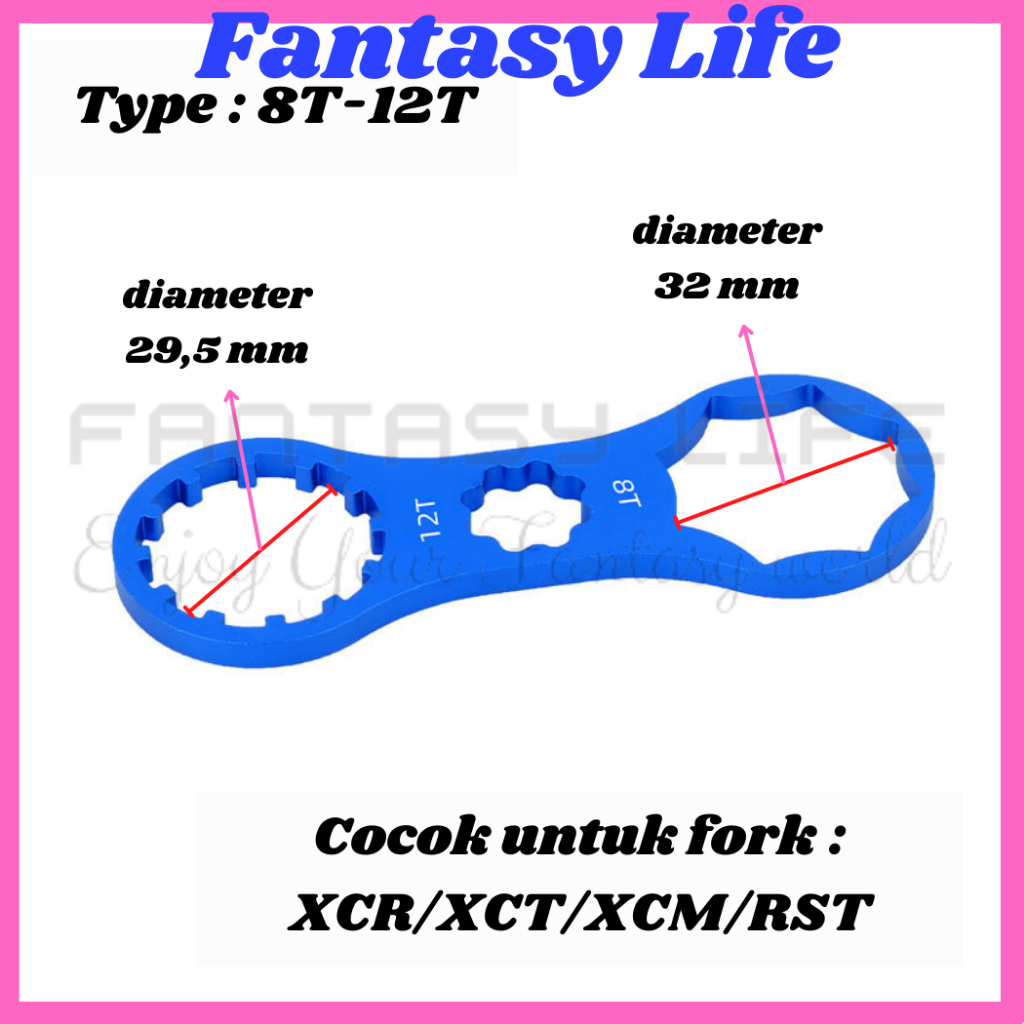 RK Alat Kunci Pembuka Fork SR Suntour XCR XCT XCM Fork RST RS Suntour coil RST SR ALLOY garpu wrench