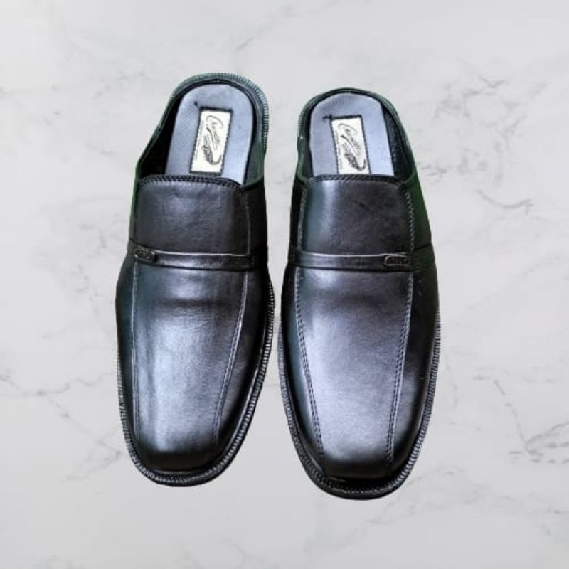 Selop kulit asli ,sepatu sandal kulit asli slip-on kulit asli