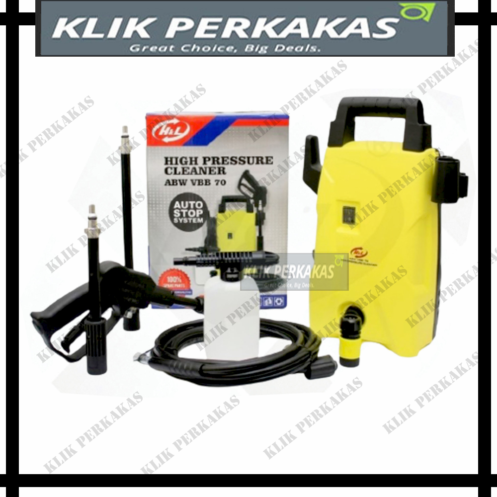 Jet Celaner Mesin Cuci Steam Motor dan Mobil H&amp;L VBB70 High Pressure