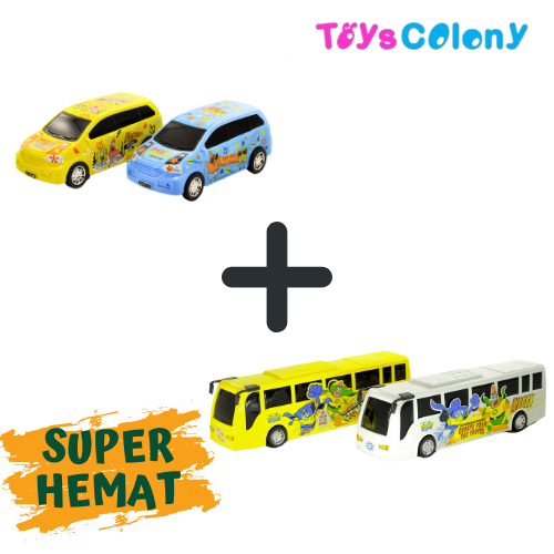 Mobil Avanza Spongebob Dan Bus Spongebob (PAKET HEMAT ISI 2 ITEM)