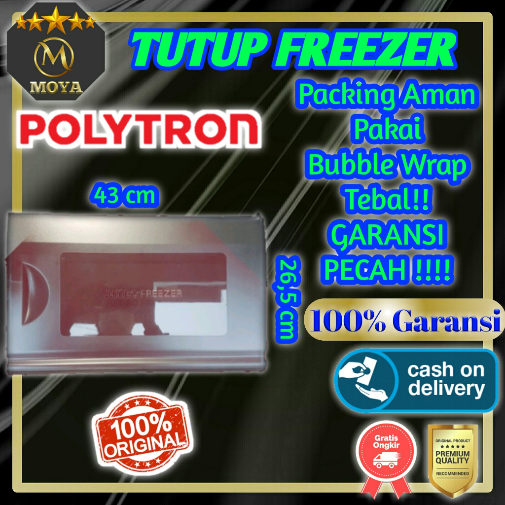 Tutup Freezer frezer friser freser freeser kulkas 1 pintu Polytron politron belleza original ori tip