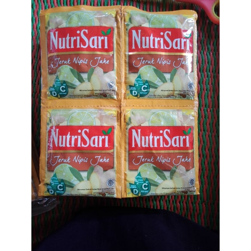 Nutrisari Jeruk nipis jahe 10 Sachet Exp Aug 2023