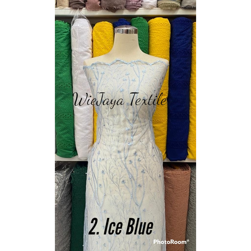 Tulle Akar Mutiara Murah Allower , Grade A, Motif Bagus, cocok untuk seragaman kondangan, dress, acara wedding, Wisuda, Kutubaru, Kebaya, Gamis cocok untuk anak dan wanita