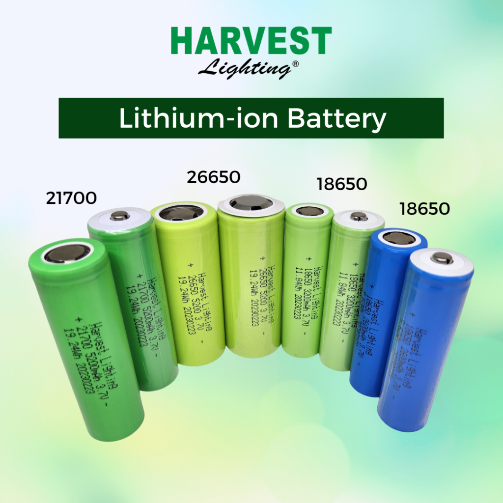 Battery 26650 Harvest Lighting Authentic 5200mAh Baterai Original