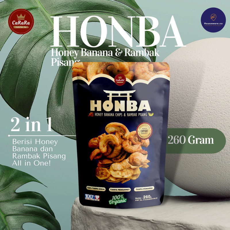 

TERLARIS ❗️ CaRaRa HONBA Honey Banana & Rambak Pisang 260 Gram