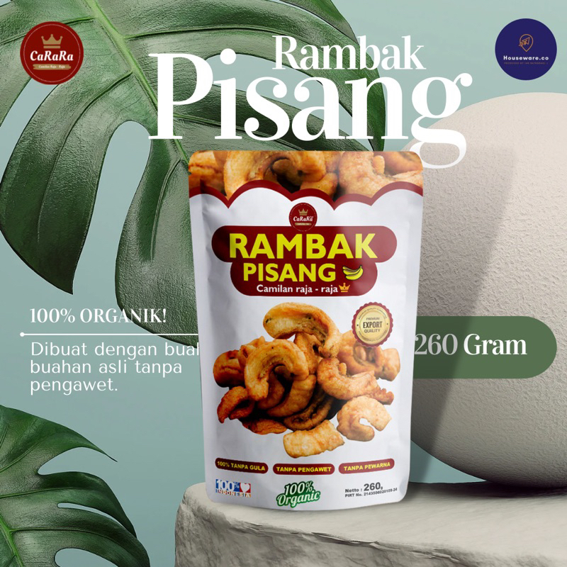 

TERLARIS ‼️ Rambak pisang carara 100% ORGANIK (TERLARIS! 260GRAM