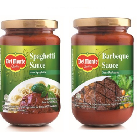 

Saus Sambal Delmonte Saus Spagheti / Saus BBQ Kemasan Botol 330ml