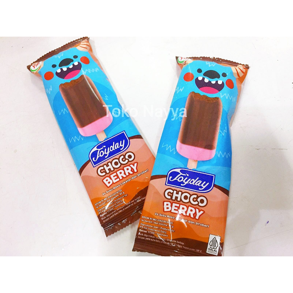 Es Krim Joyday Choco Berry - Es Susu Rasa Cokelat dan Stroberi