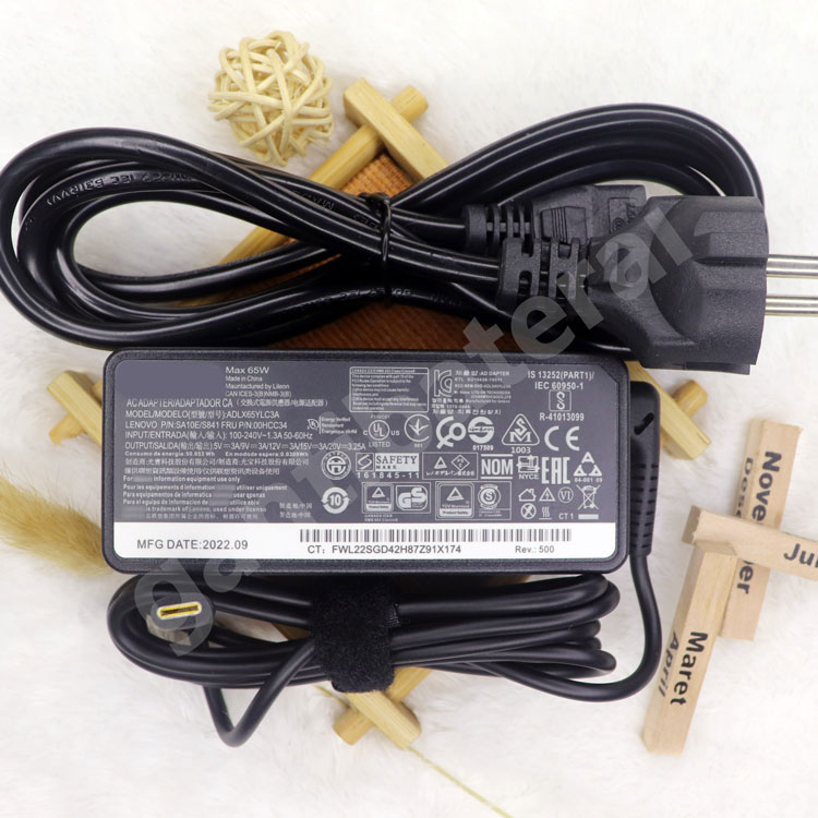 Adaptor Charger Lenovo ThinkPad E480 E580 L380 3.25a Type-C 65W