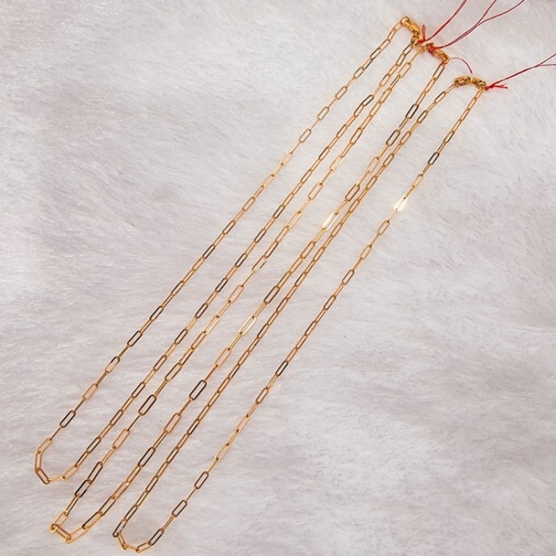 Kalung Emas Model Paper Clip 8 Karat