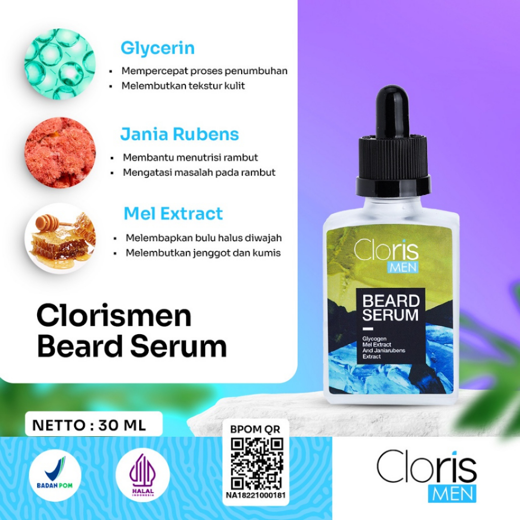 [ Agen Resmi ] Clorismen Beard Serum - Serum Brewok Clorismen x Onadio Leonardo