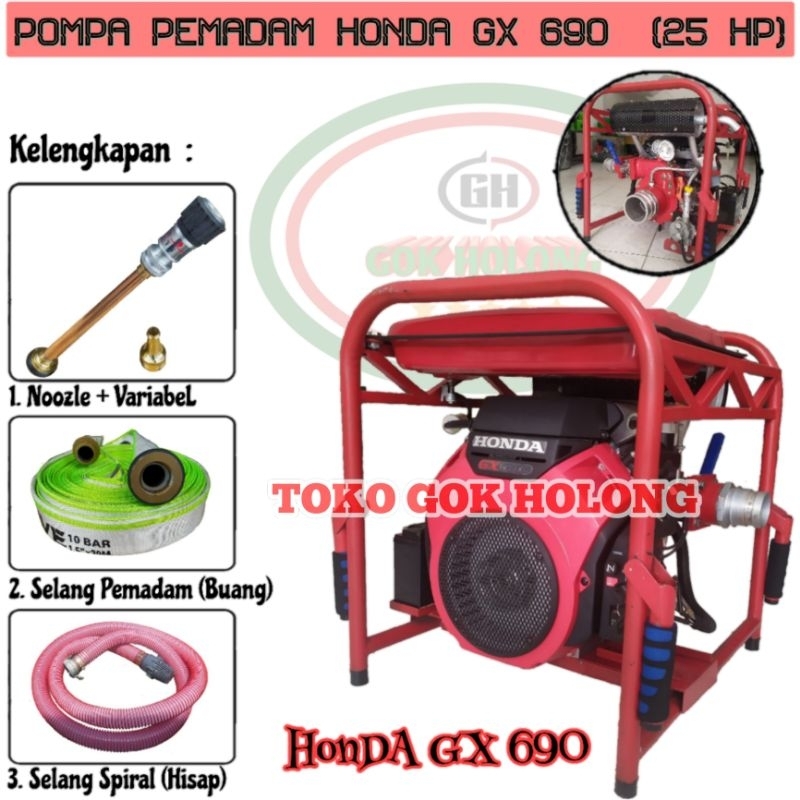 Pompa Alkon Pemadam HONDA GX 690 Komplit|HIGH PRESSURE