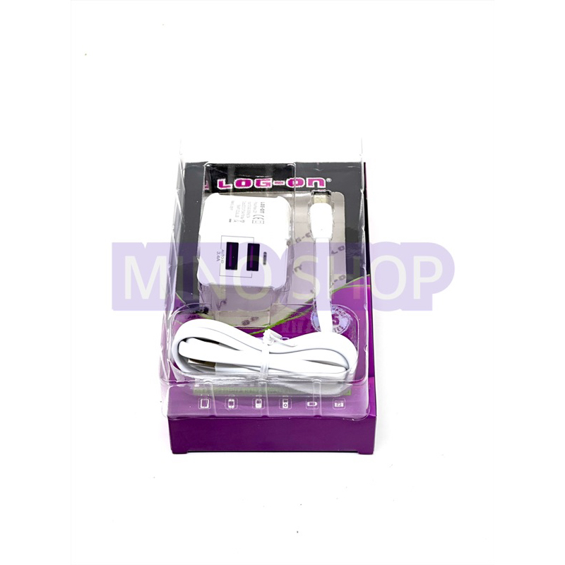 CHARGER - TC LOG ON 2PORT FAST CHARGING MICRO 2USB 3,4A LO-21