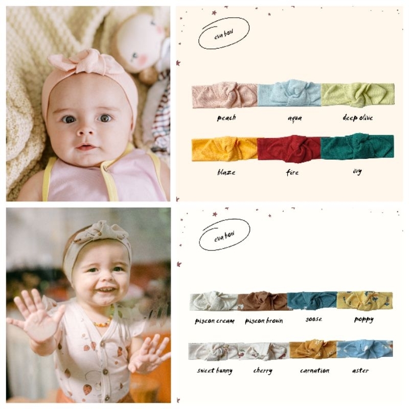 Bohopanna Boho Panna Eva Bow - Pita Rambut Anak Bayi