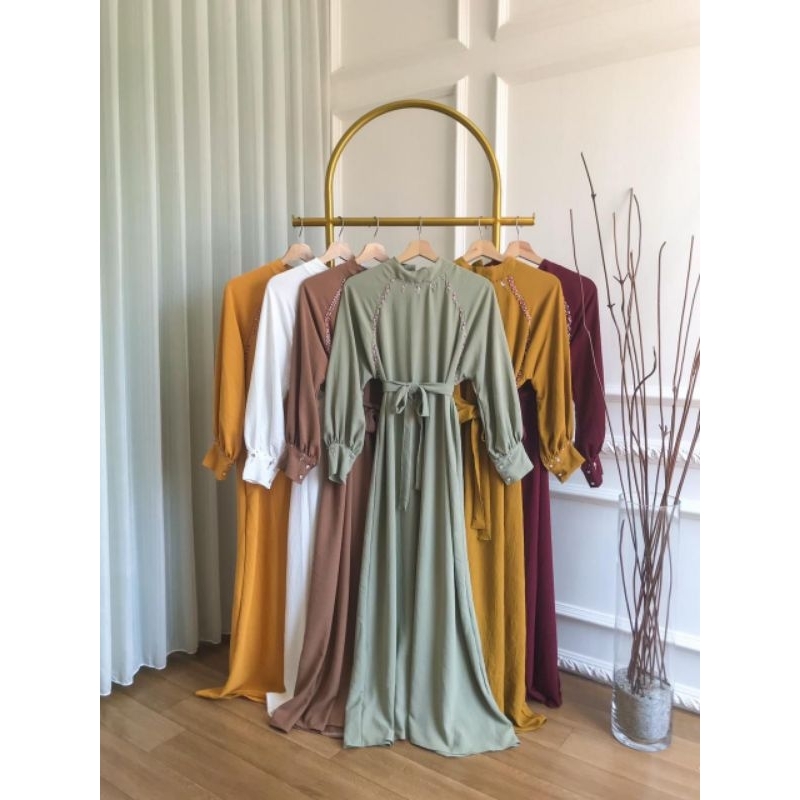 ASKA.ID - SONIA PAYET CRINKLE DRESS BAJU GAMIS PAYET CRINKLE