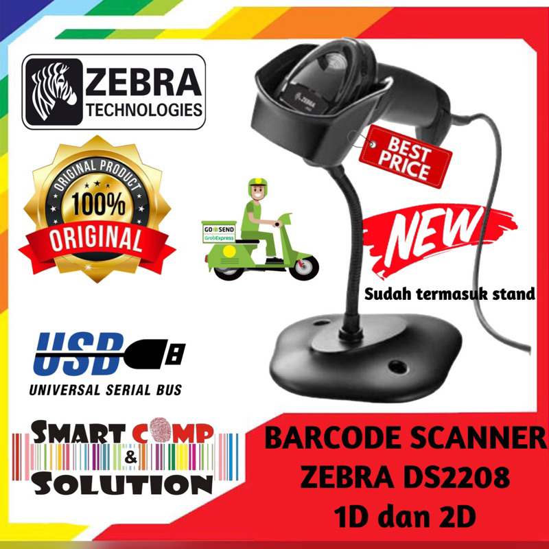 Barcode Scanner Symbol Zebra DS2208 / DS-2208 / DS 2208 2D