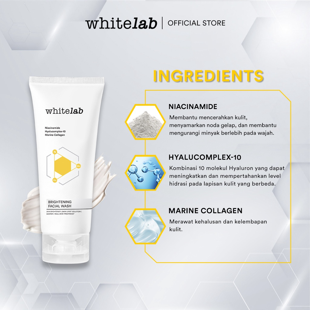 [BPOM] Whitelab - Brightening Facial Wash 100 gr