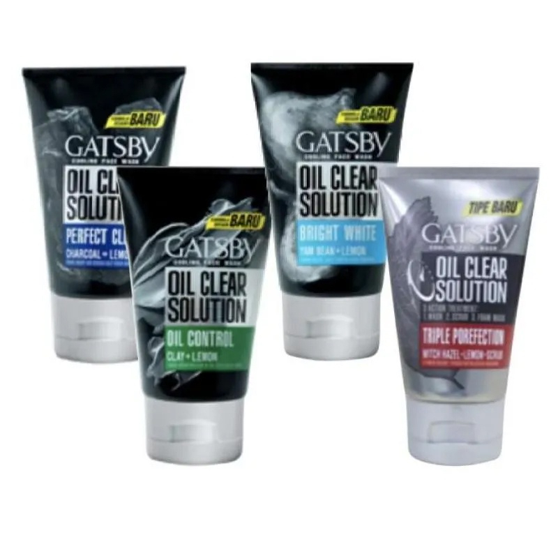 Gatsby Cooling Face Wash Oil Clear Solution 100g