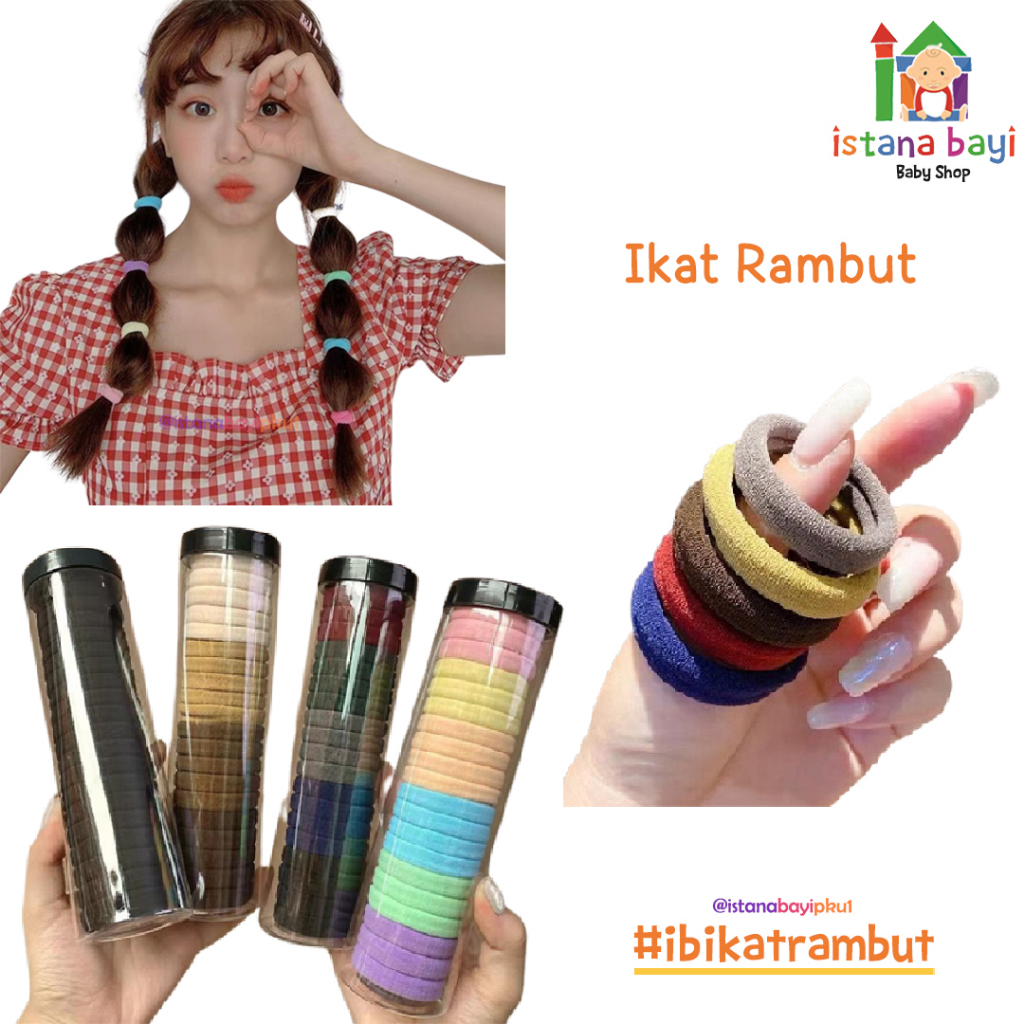 Ikat Rambut Anak Import Model Korean Isi 10pcs/Karakter / jepang isi 1000pcs- Ikat rambut