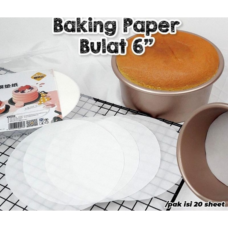 Alas Baking Paper Bulat / Kertas Roti Potong / Kertas Alas Panggang