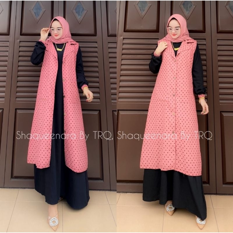 one set gamis polo linen by shaqueenara