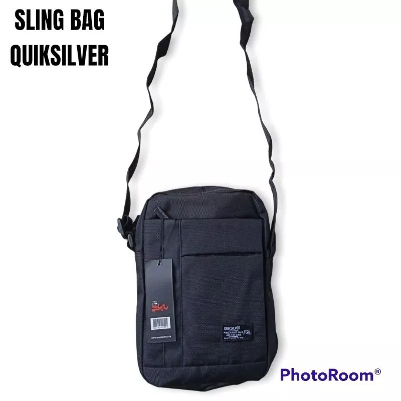 TAS QUICKSILVER TAS SELEMPANG QUICKSILVER TAS QUICKSILVER SLING BAG QUICKSILVER LOGO BESI