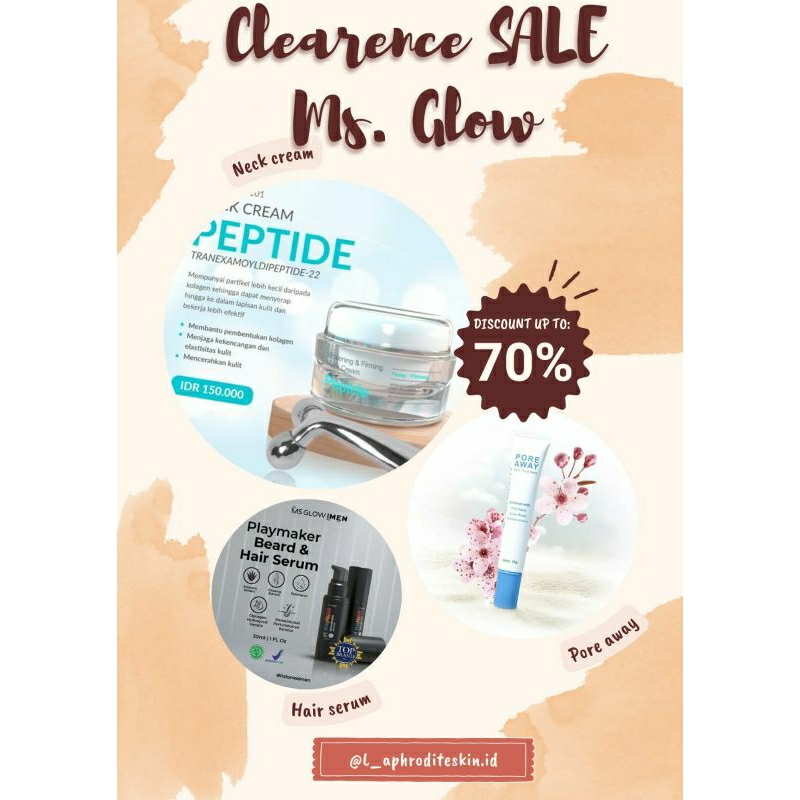 [PROMO] CLEARENCE SALE STOCK - PRODUK MS.GLOW ORIGINAL STOKIST