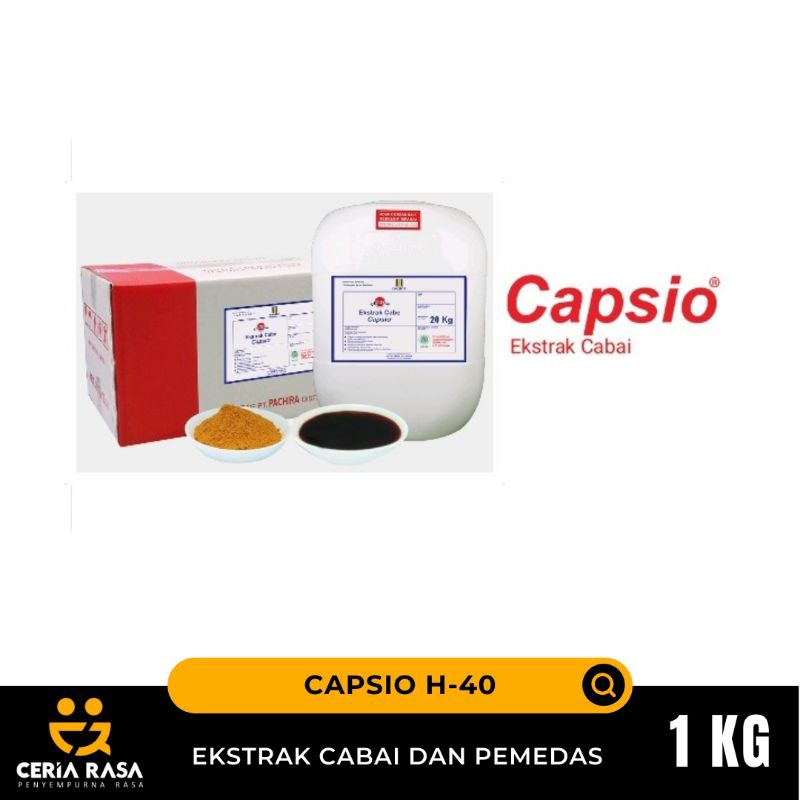 

Capsio H-40 - Ekstrak Cabai - Cabai Bubuk - Pemedas Rasa - 1 KG