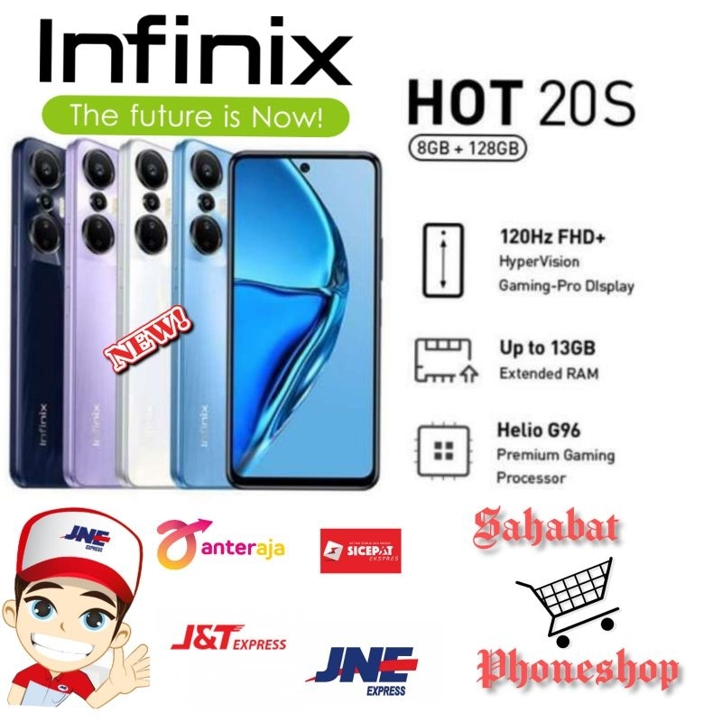 INFINIX HOT 20s RAM 8GB + 5GB / 128 GB GARANSI RESMI