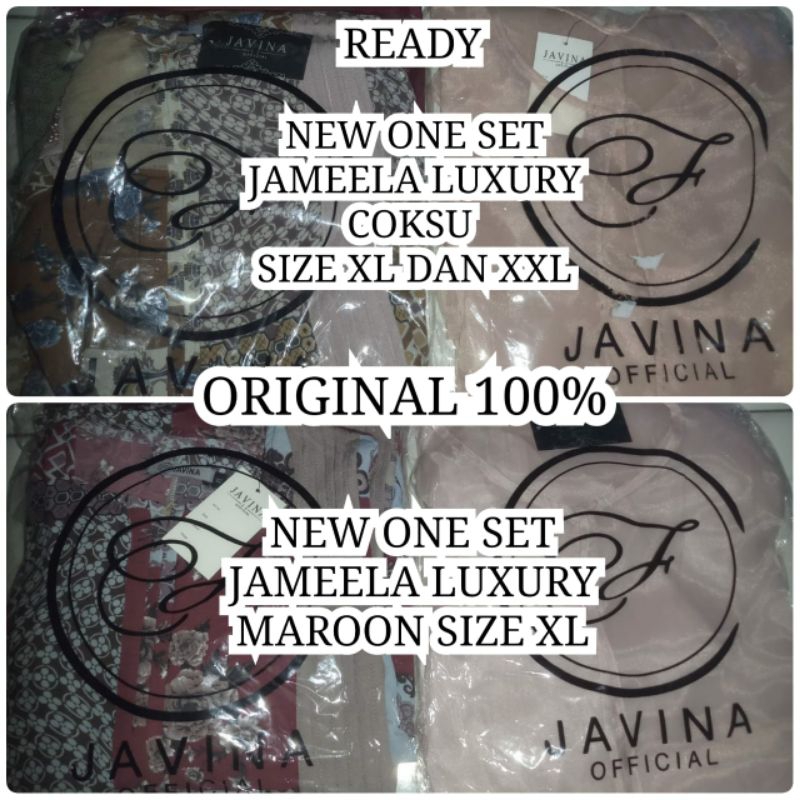 NEW ONE SET DENGAN OUTER JAMEELA LUXURY JAVINA NEW BUKAN PRELOVED