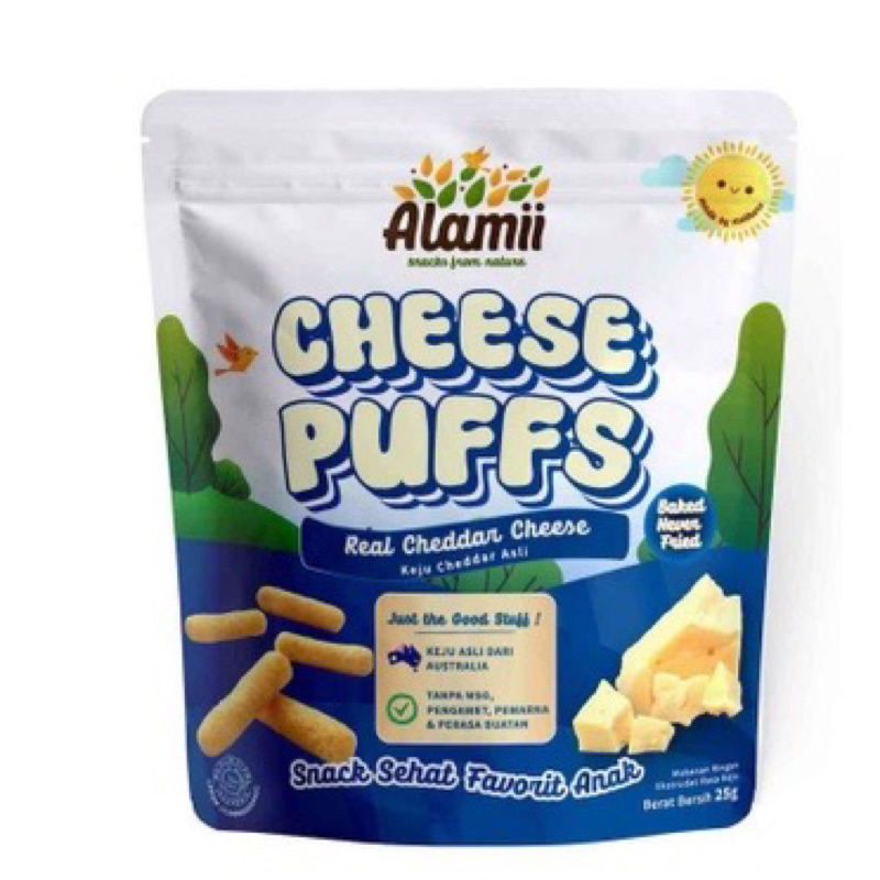 Alamii Puff Snack Bayi Anak Non MSG Camilan MPASI Bayi Finger Food Baby Snack Bekal Sekolah Anak