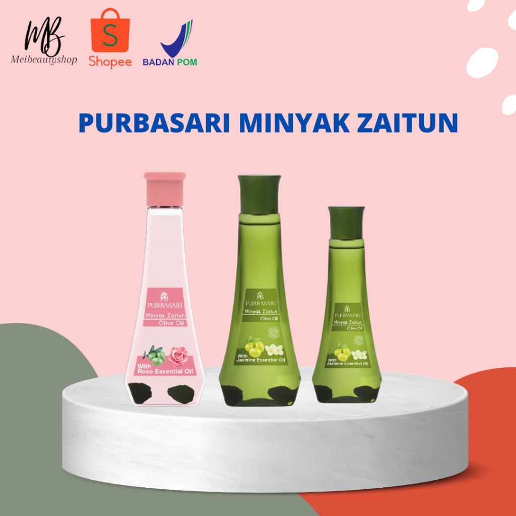 Purbasari Minyak Zaitun / Minyak Pijat refleksi / Body oil - Melembabkan kulit kering - Menutrisi dan menghaluskan rambut