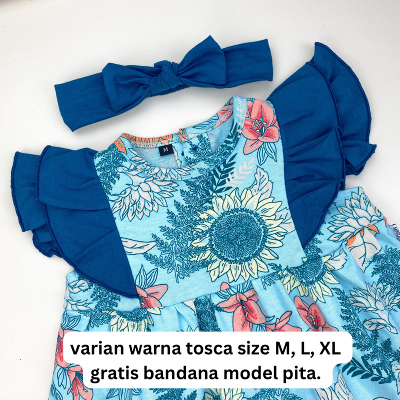 Glory Dress anak perempuan bonus bandana