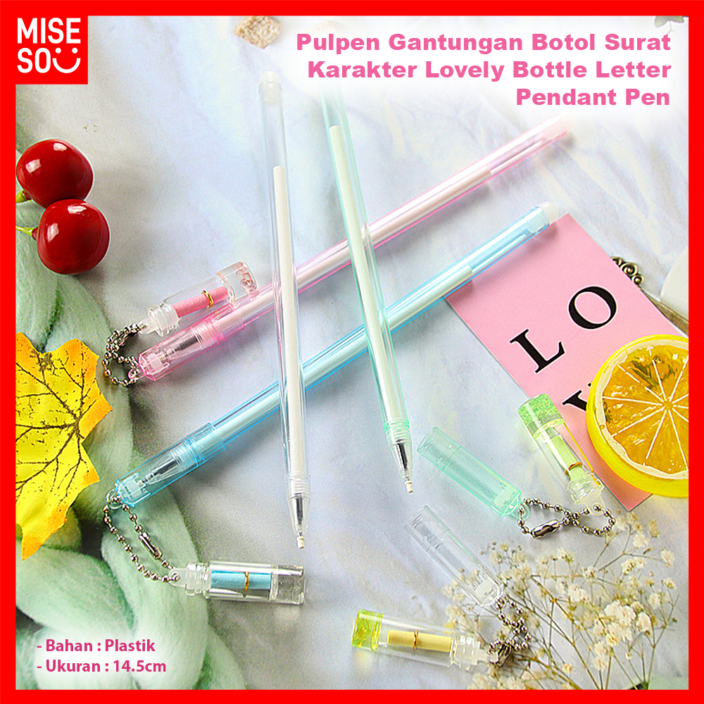 

Pulpen Gantungan Botol Surat Pena Letter Pendant Pen Karakter Lovely Bottle 927