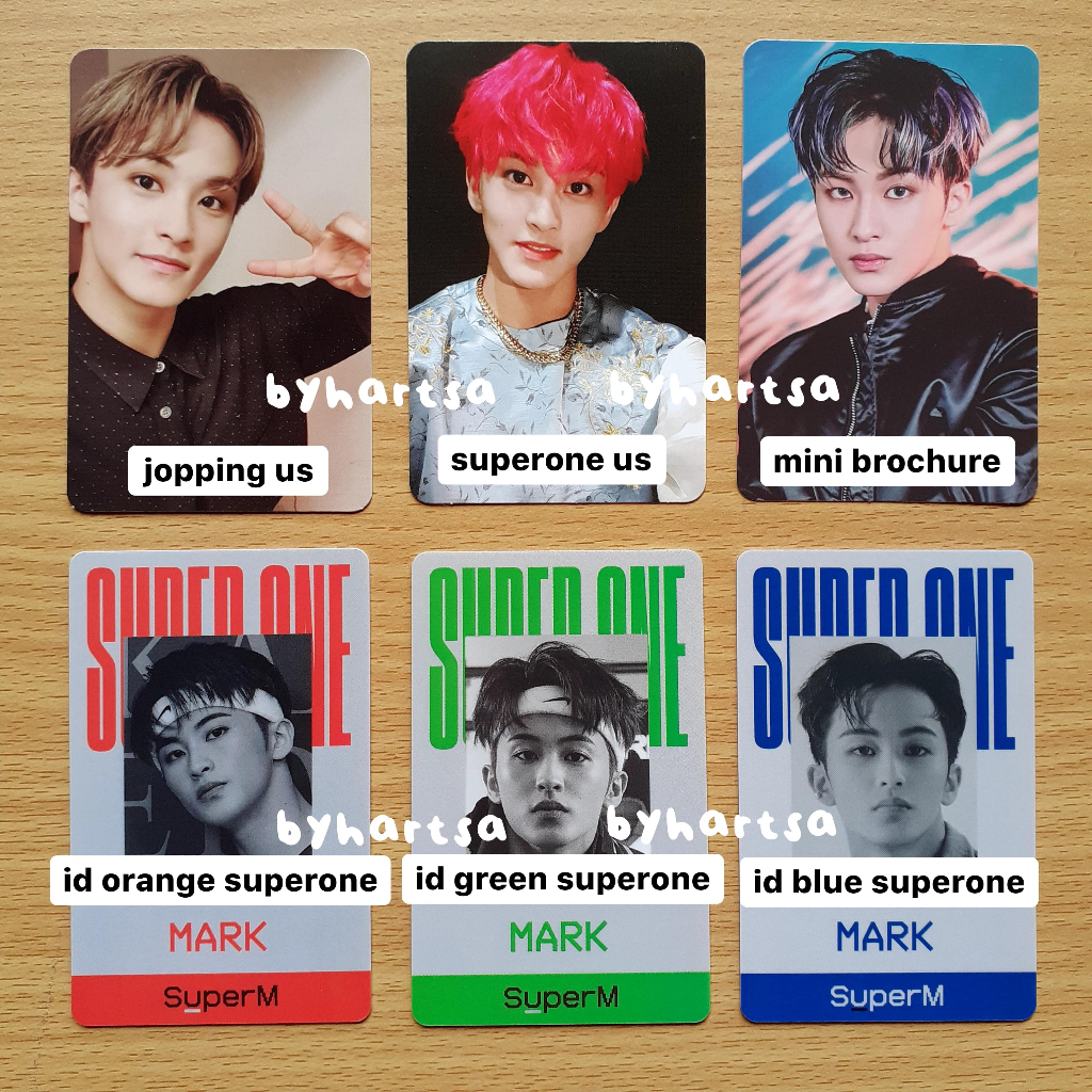 pc mark superm jopping us, id card super one orange - green - blue