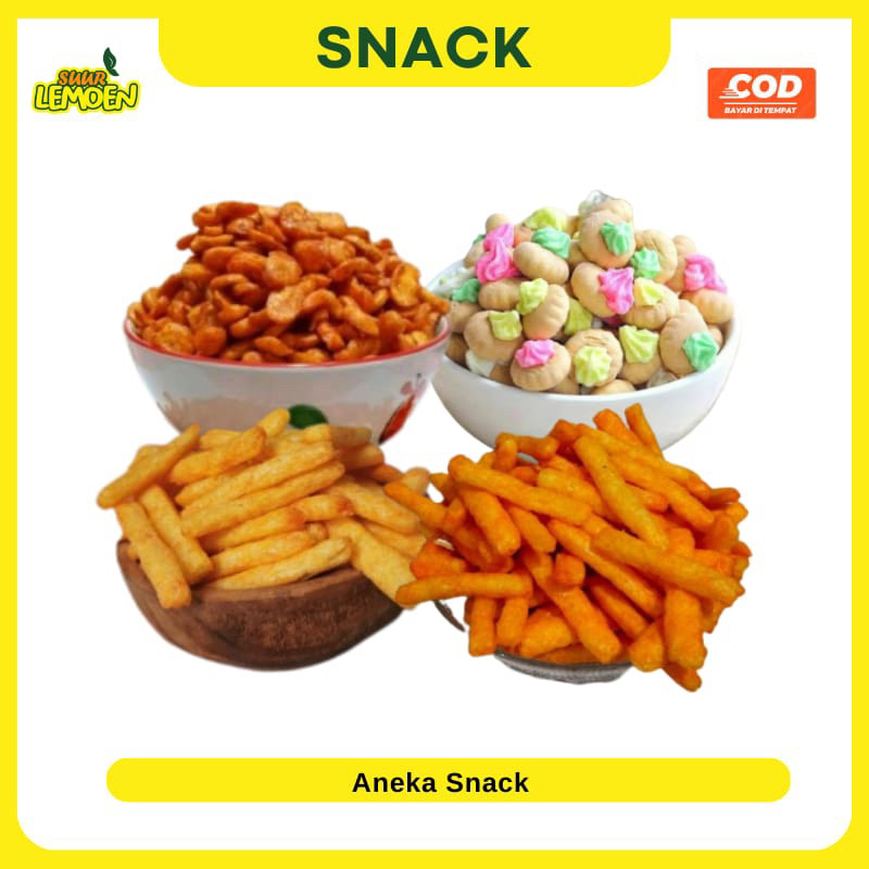 Snack Stick Balado Jagung Biskuit Gem Bunga Rose Kacang Koro Pedas