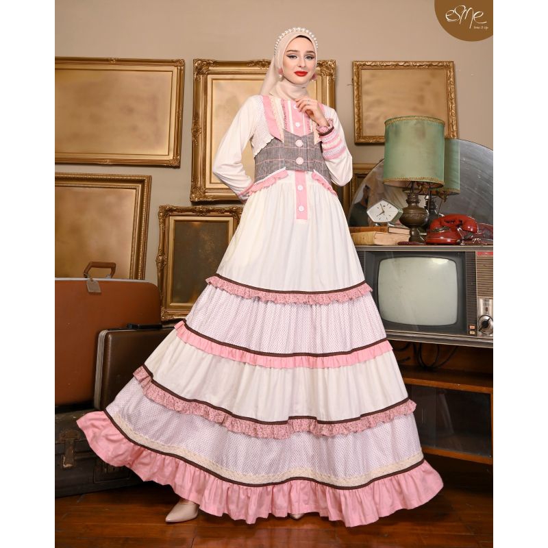 New Gamis Esme Vintage E0110207 bisa COD