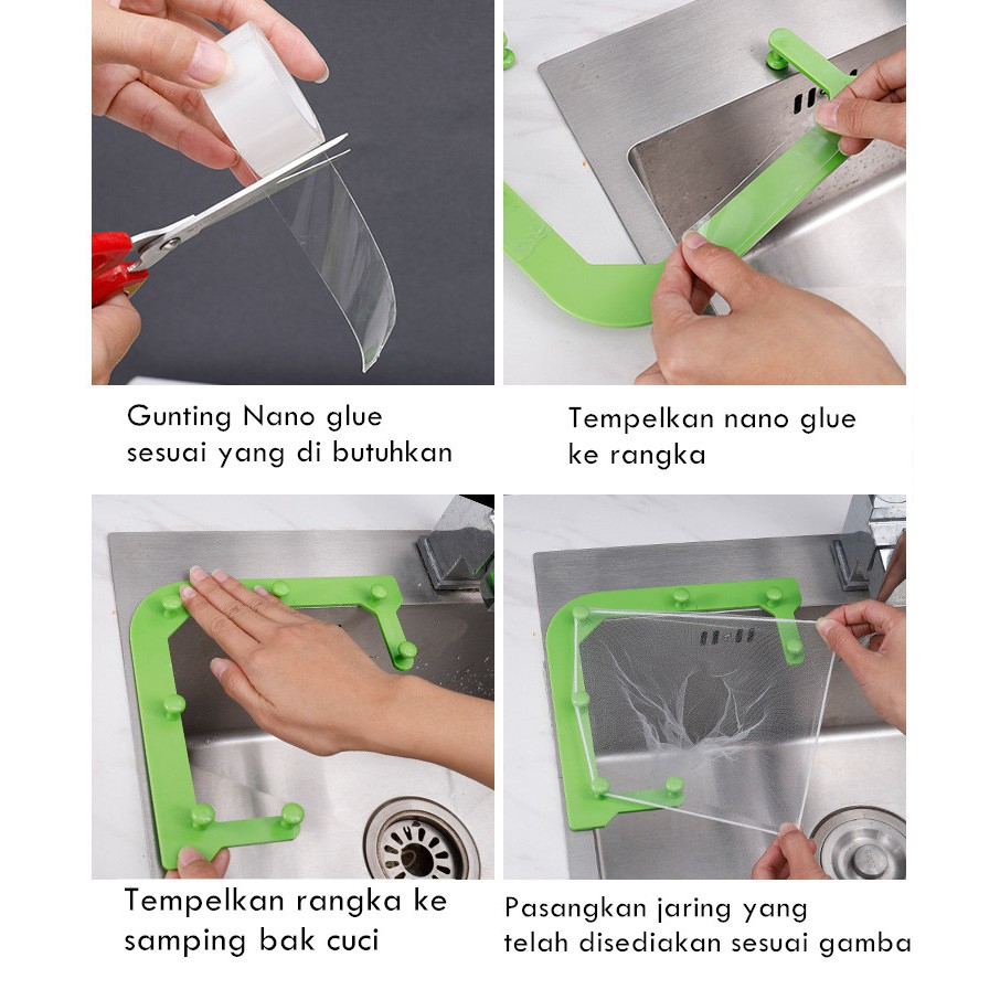 JARING SARINGAN WASTAFEL /  SARINGAN SAMPAH TEMPAT CUCI PIRING / 1 SET 50 PCS JARING