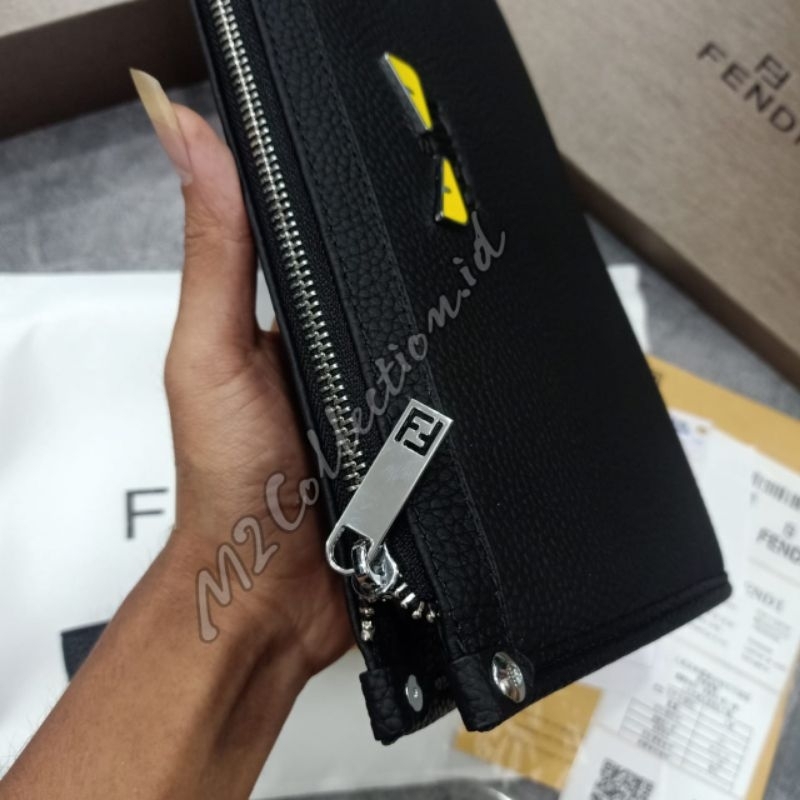 Clutch Fendi Handbag Leather Tas Tangan Kulit Asli mirror Quality